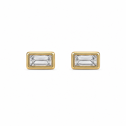 Bardot Baguette Stud Earring