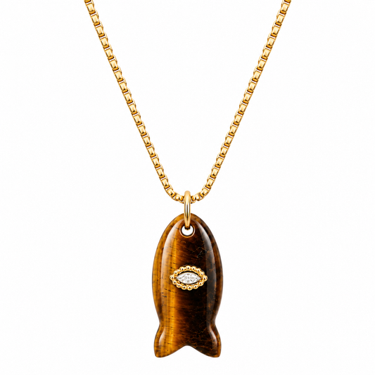 Eden Fish Pendant Necklace