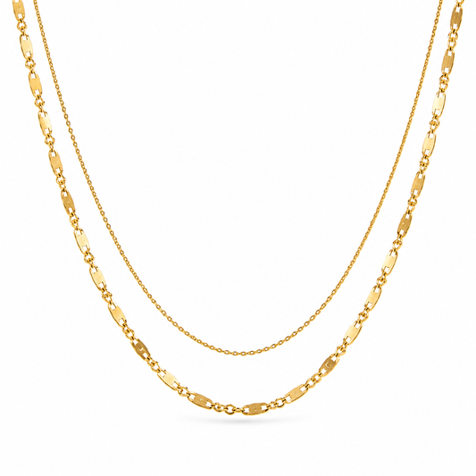 Dora Double Chain Necklace