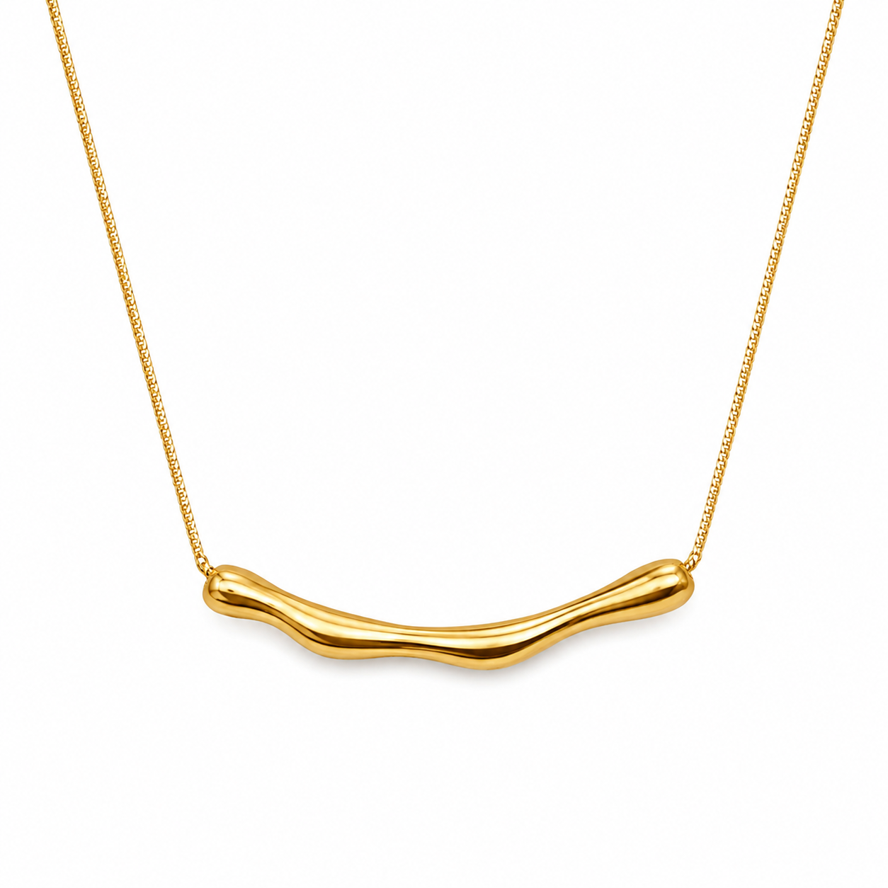 Seema Bamboo Pendant Necklace