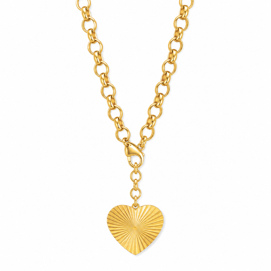 Shiloh Heart Lariat Necklace