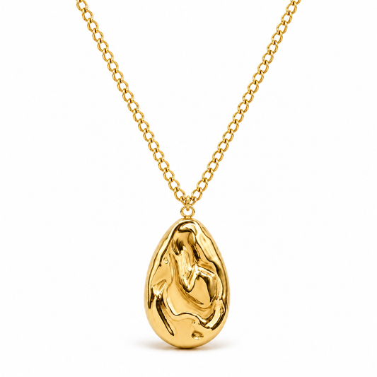 Vivienne Molten Teardrop Pendant Necklace