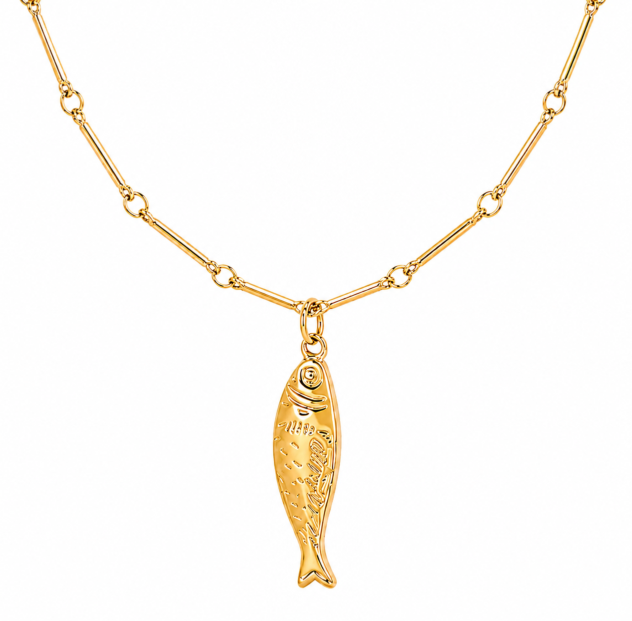 Adoni Fish Pendant Necklace