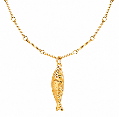 Adoni Fish Pendant Necklace