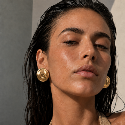 Callan Irregular Disc Earring