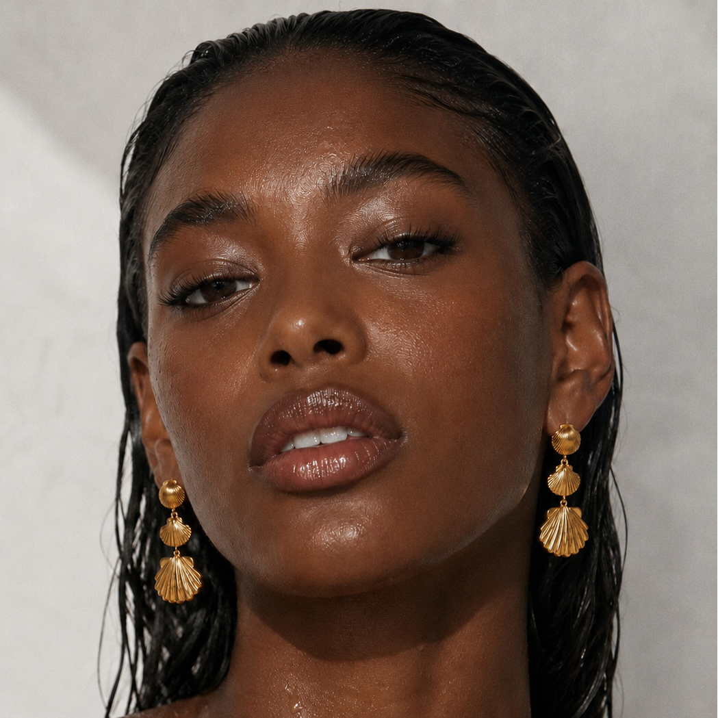 Calista Shell Drop Earring