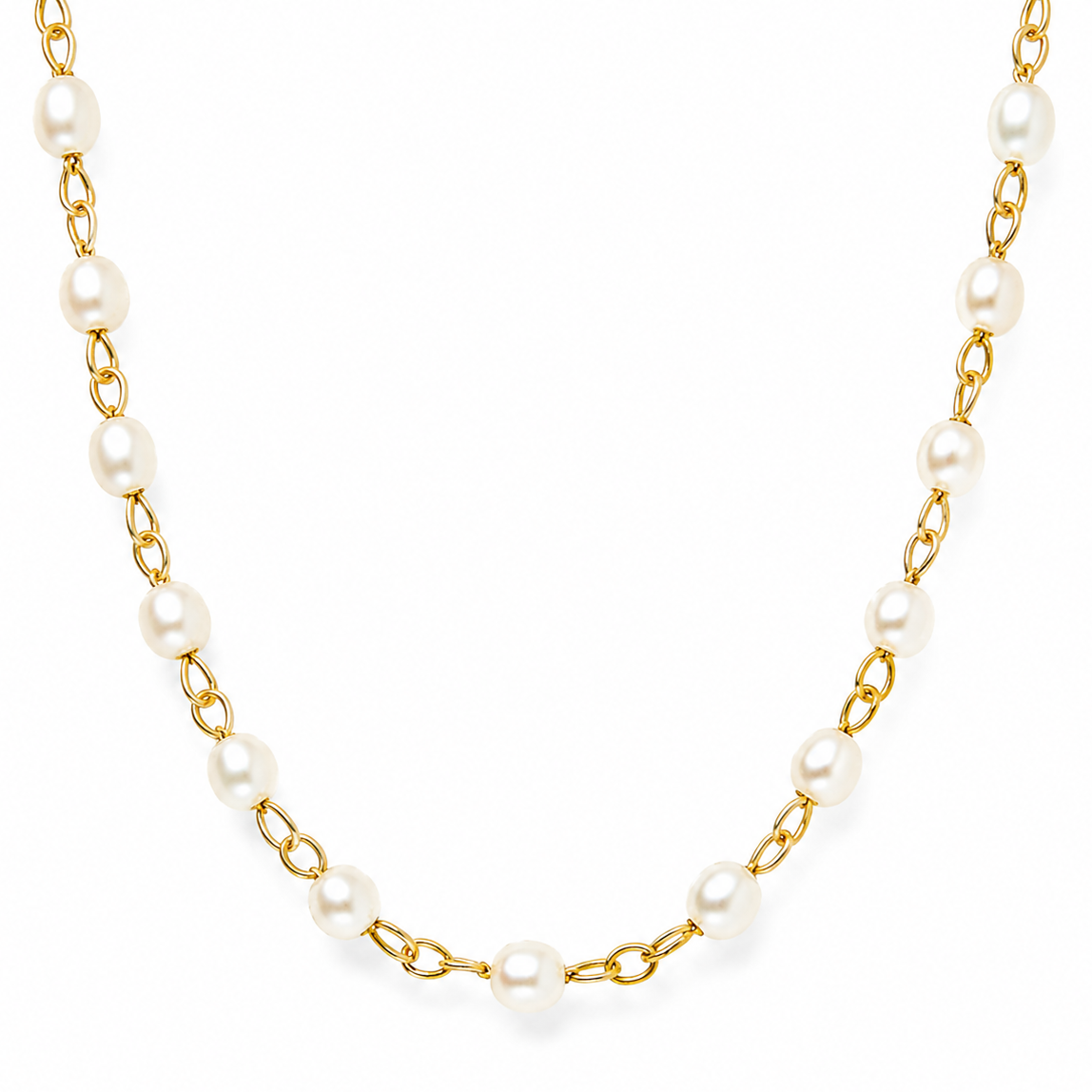 Sheena Dainty Pearl Choker Necklace