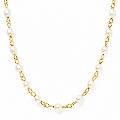 Sheena Dainty Pearl Choker Necklace