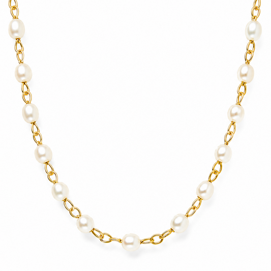 Sheena Dainty Pearl Choker Necklace