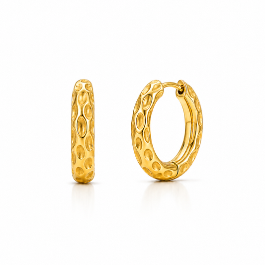 Blakely Hammered Mini Hoop Earring