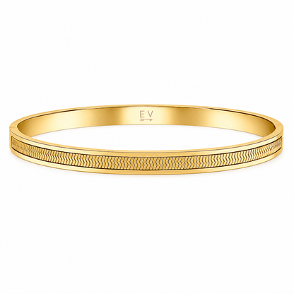 Nic Herringbone Bangle Bracelet