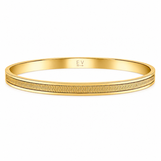 Nic Herringbone Bangle Bracelet