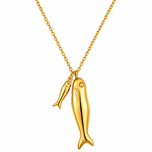 Clifton Double Fish Necklace