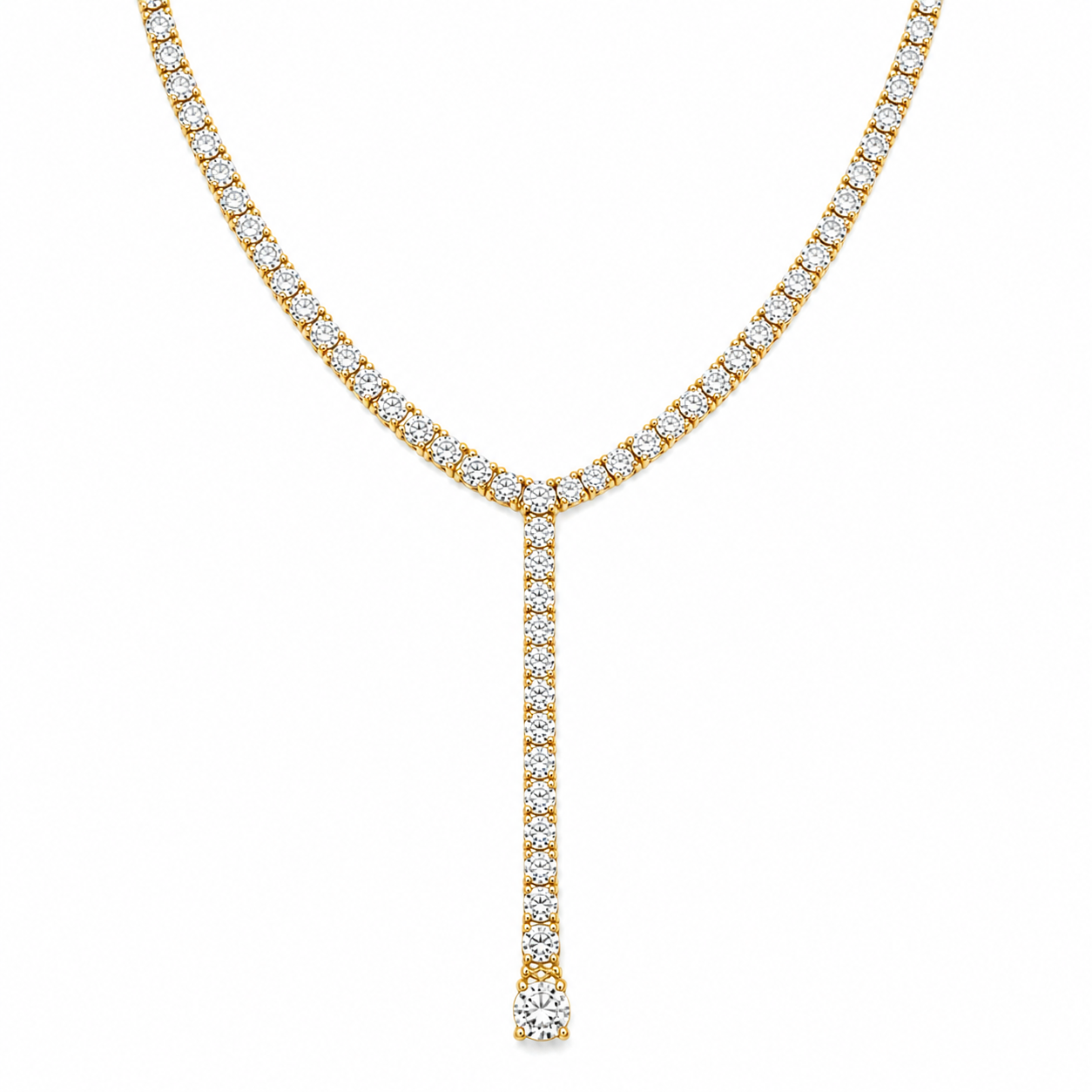 Jahzara Tennis Lariat Necklace