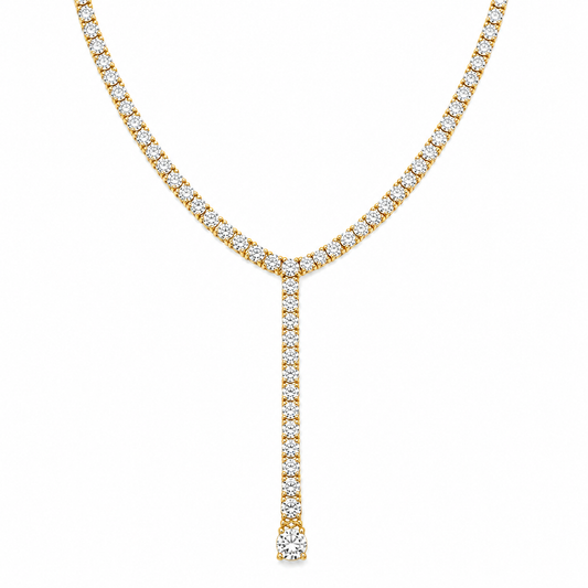 Jahzara Tennis Lariat Necklace