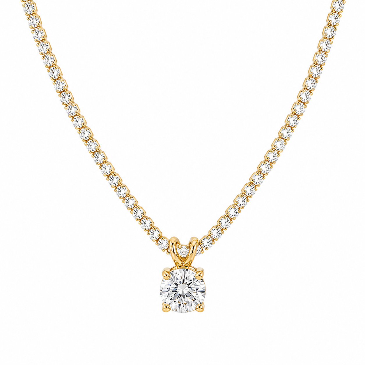 Phoebe Tennis Pendant Necklace