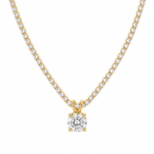 Phoebe Tennis Pendant Necklace