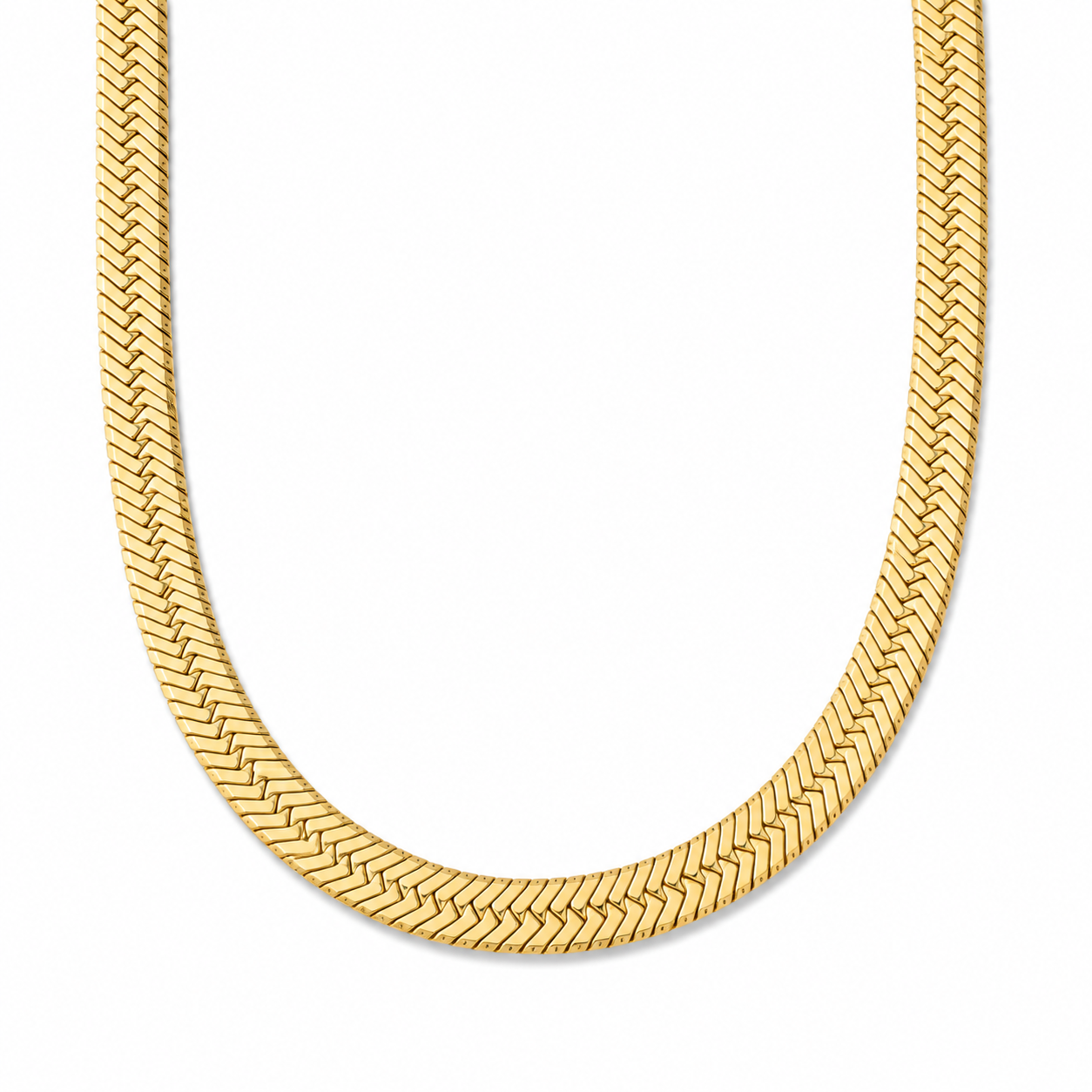 Paola Herringbone Chain Necklace
