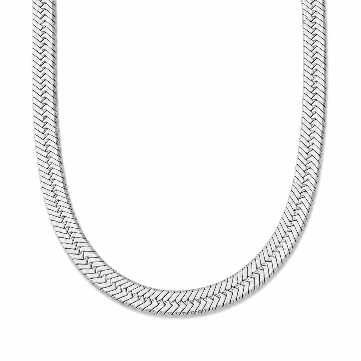 Paola Herringbone Chain Necklace