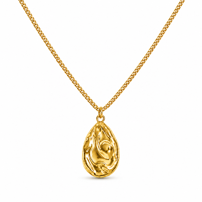 Vivienne Molten Teardrop Pendant Necklace