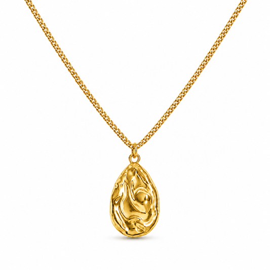 Vivienne Molten Teardrop Pendant Necklace
