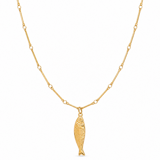 Adoni Fish Pendant Necklace