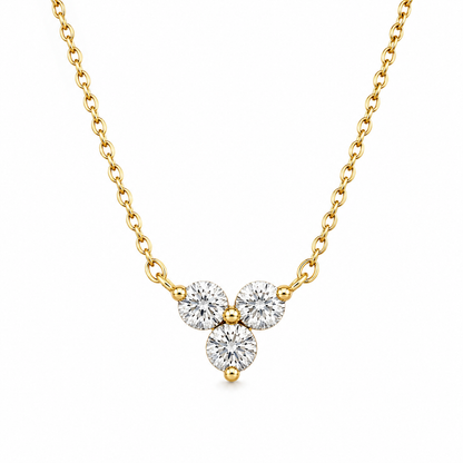 Donna Triple Stone Necklace