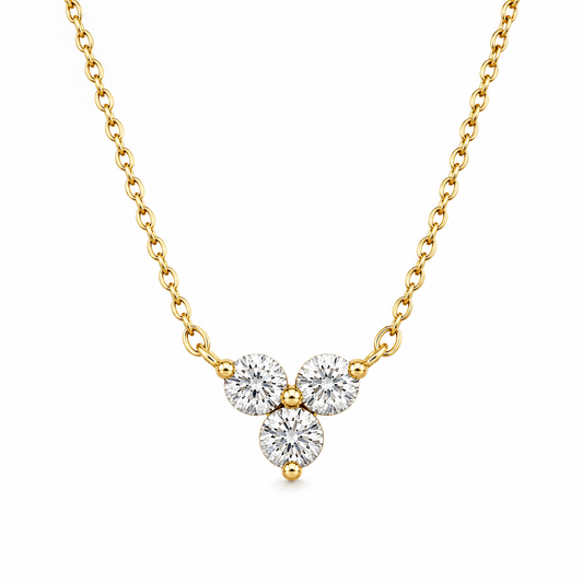Donna Triple Stone Necklace