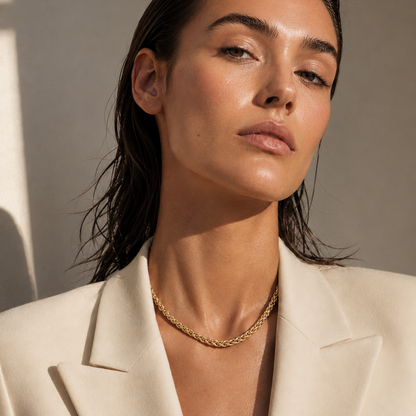 Romy Wheat Chain Choker Necklace