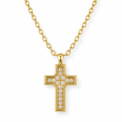 Wyatt Mini Cross Pendant Necklace