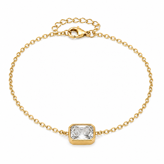 Noa Radiant Bezel Chain Bracelet