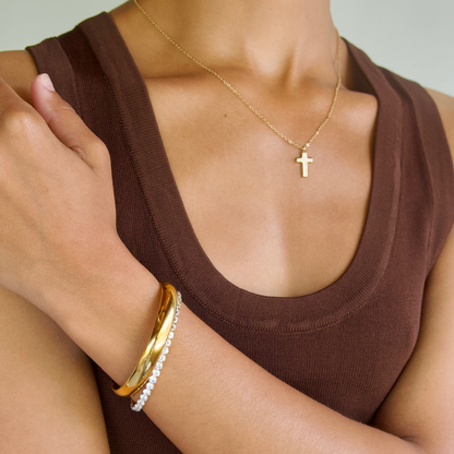 Wyatt Mini Cross Pendant Necklace