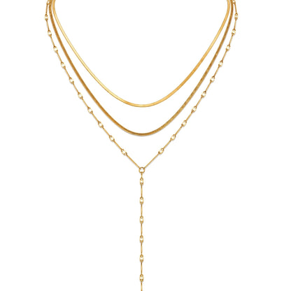 Anarosa Layered Lariat Necklace