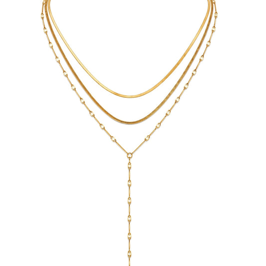 Anarosa Layered Lariat Necklace