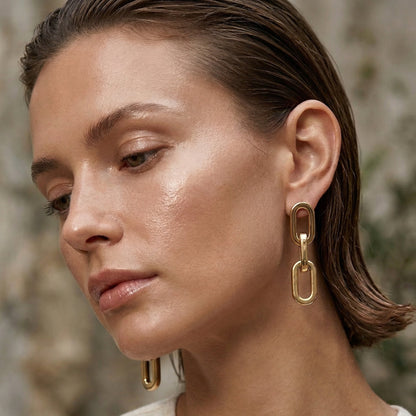Gage Oversized Link Earring