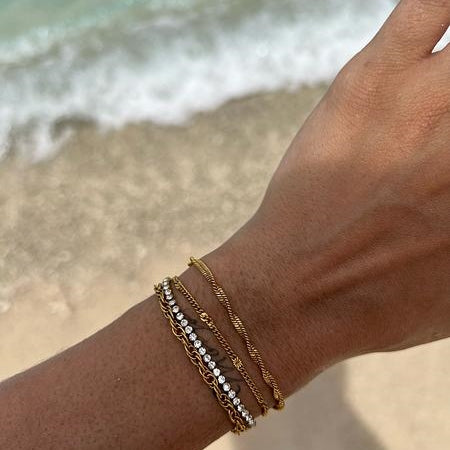 Marten Double Chain Tennis Bracelet