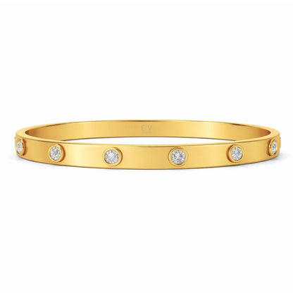 Nell Bezel Bangle Bracelet