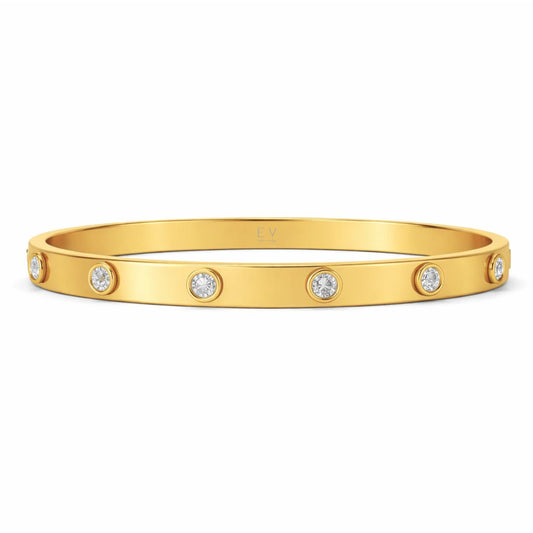 Nell Bezel Bangle Bracelet
