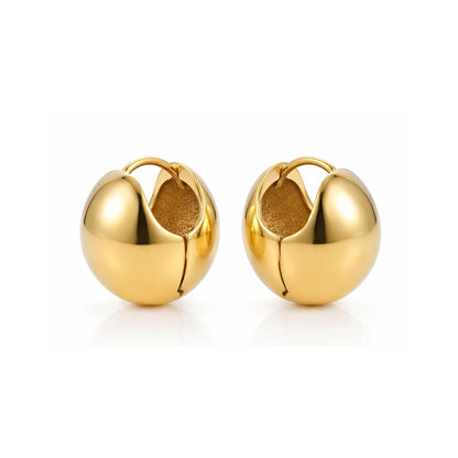 Vale Dome Huggie Hoop Earring