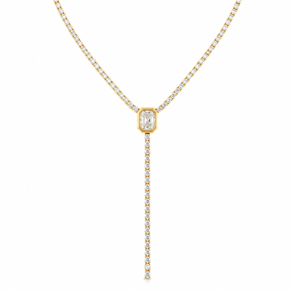 Isadora Radiant Tennis Lariat Necklace