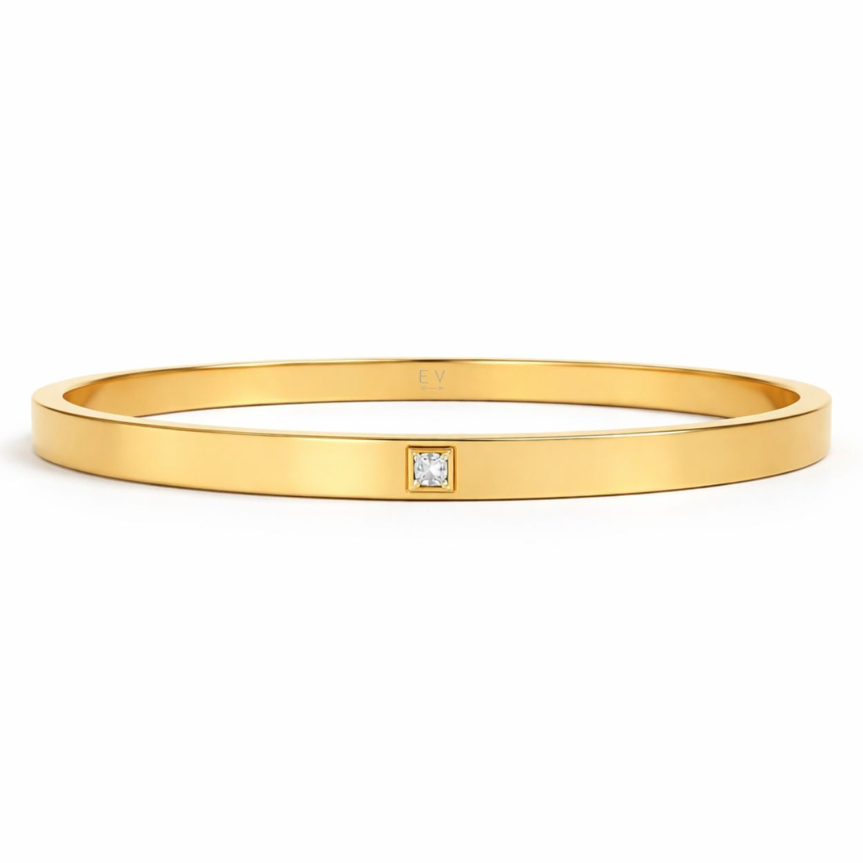 Marjorie Solitaire Bangle Bracelet