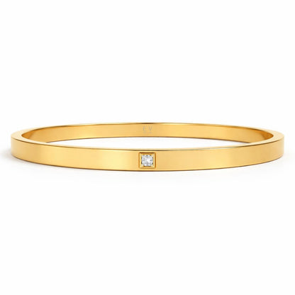 Marjorie Solitaire Bangle Bracelet