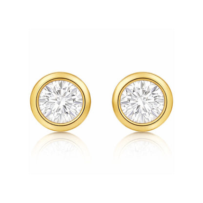 Cateana Bezel Stud Earring