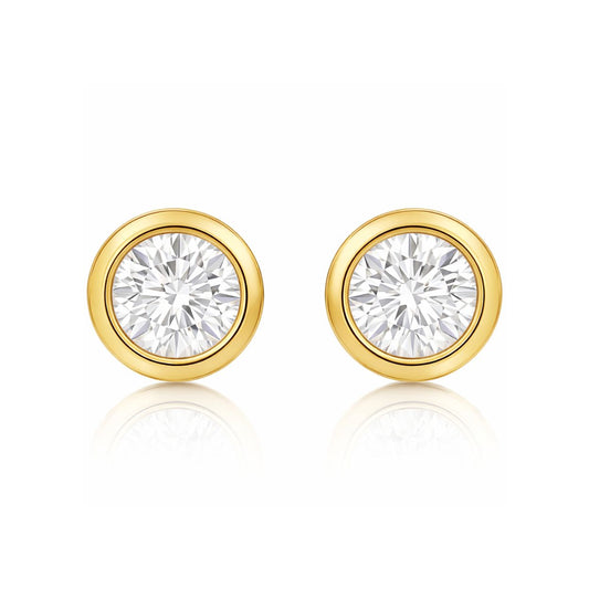 Cateana Bezel Stud Earring