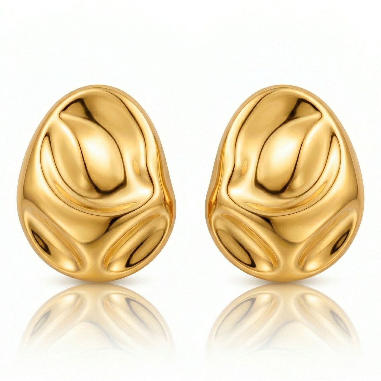 Katia Oversized Molten Stud Earring