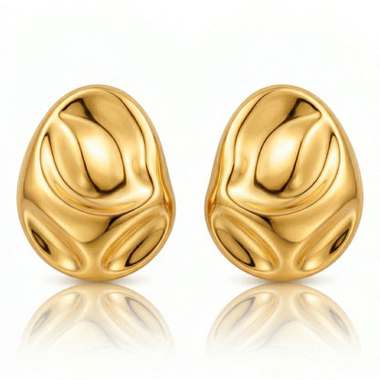 Katia Oversized Molten Stud Earring