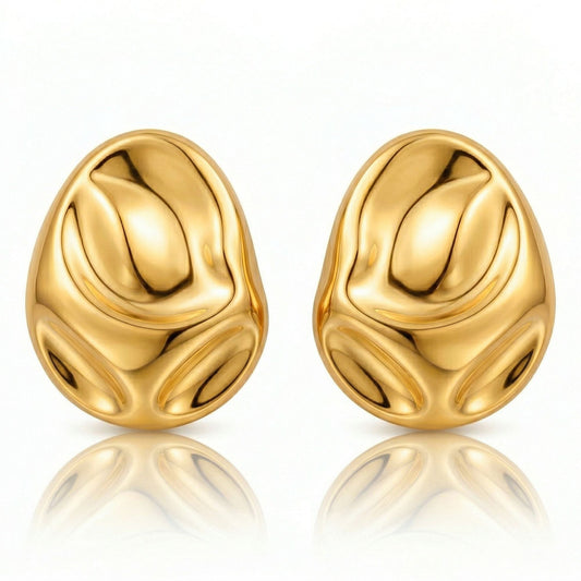 Katia Oversized Molten Stud Earring