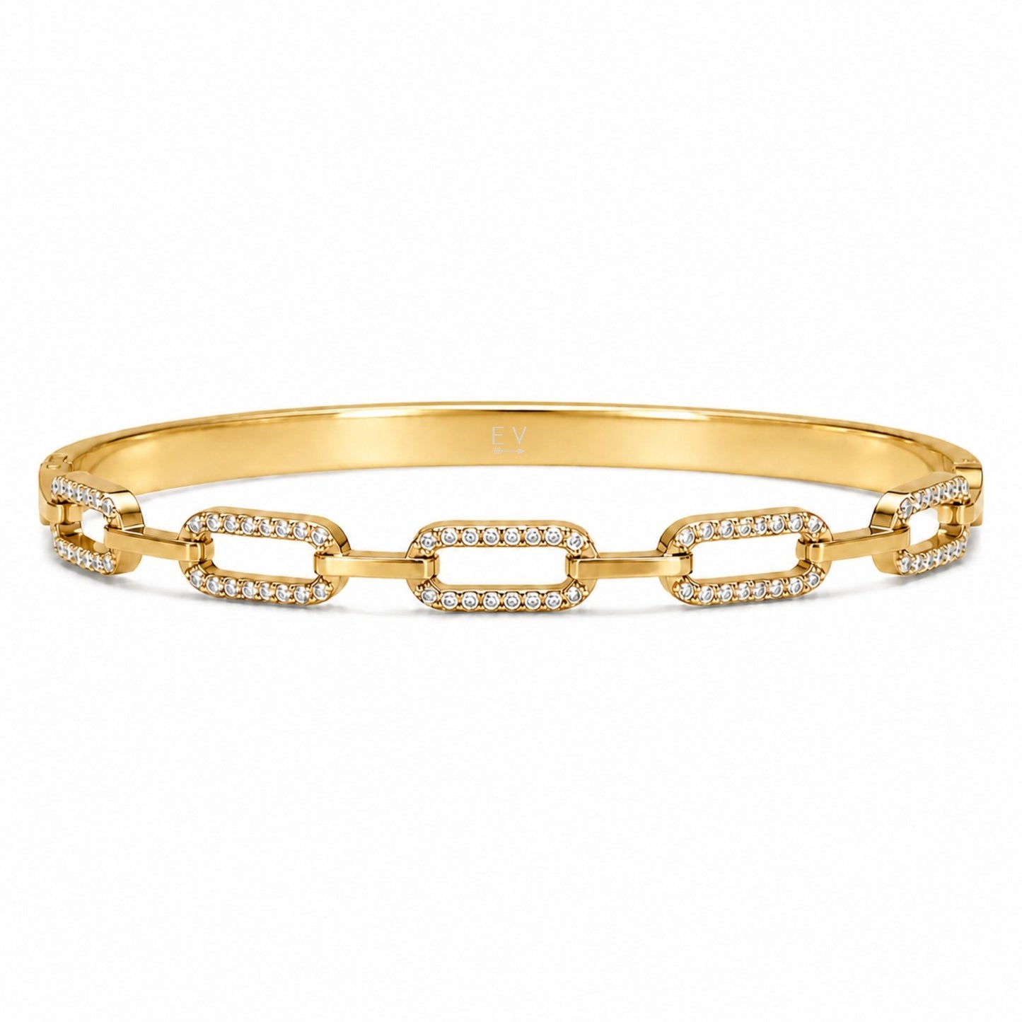 Quinley Pavé Link Bangle Bracelet
