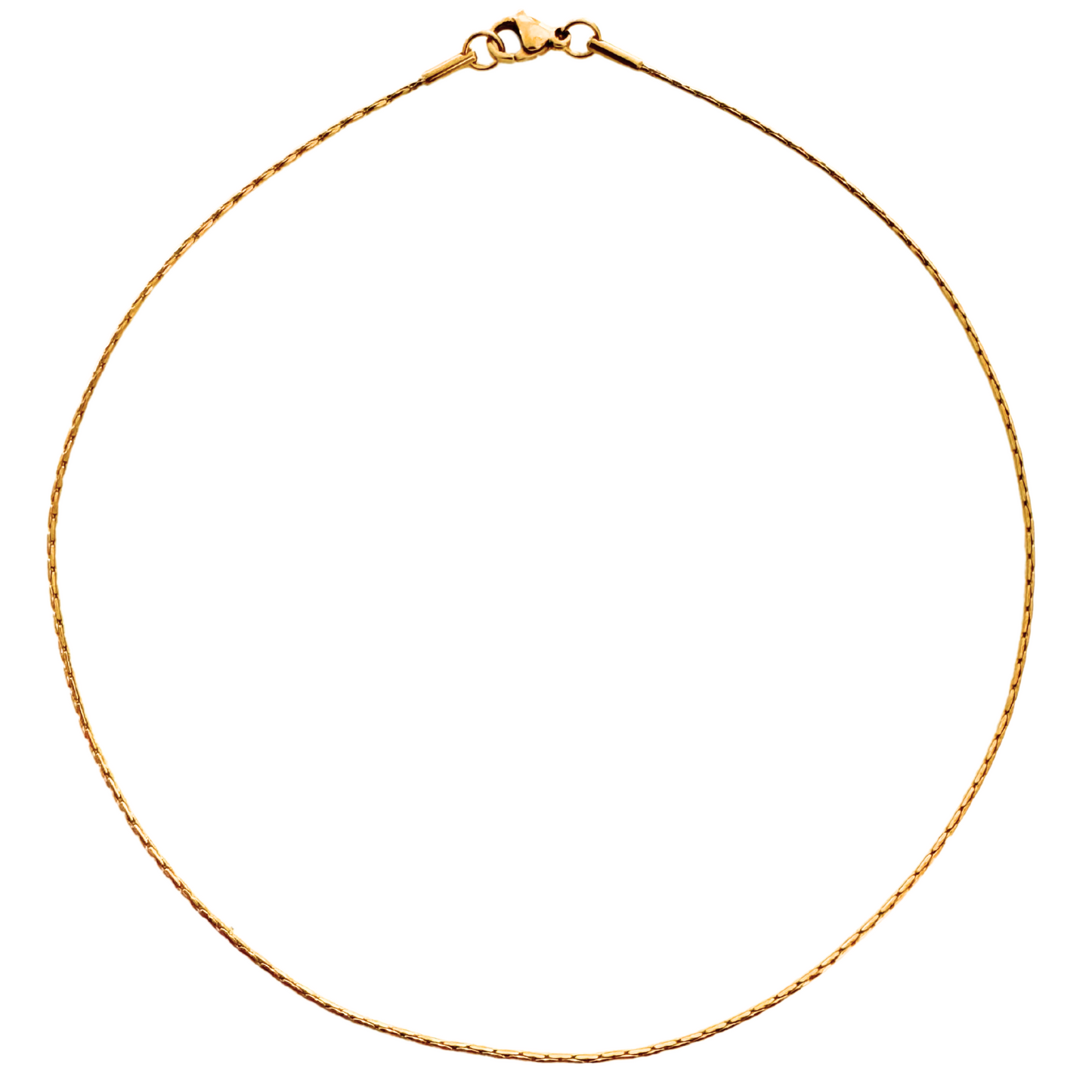 Esther Long Box Chain Choker Necklace