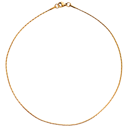 Esther Long Box Chain Choker Necklace